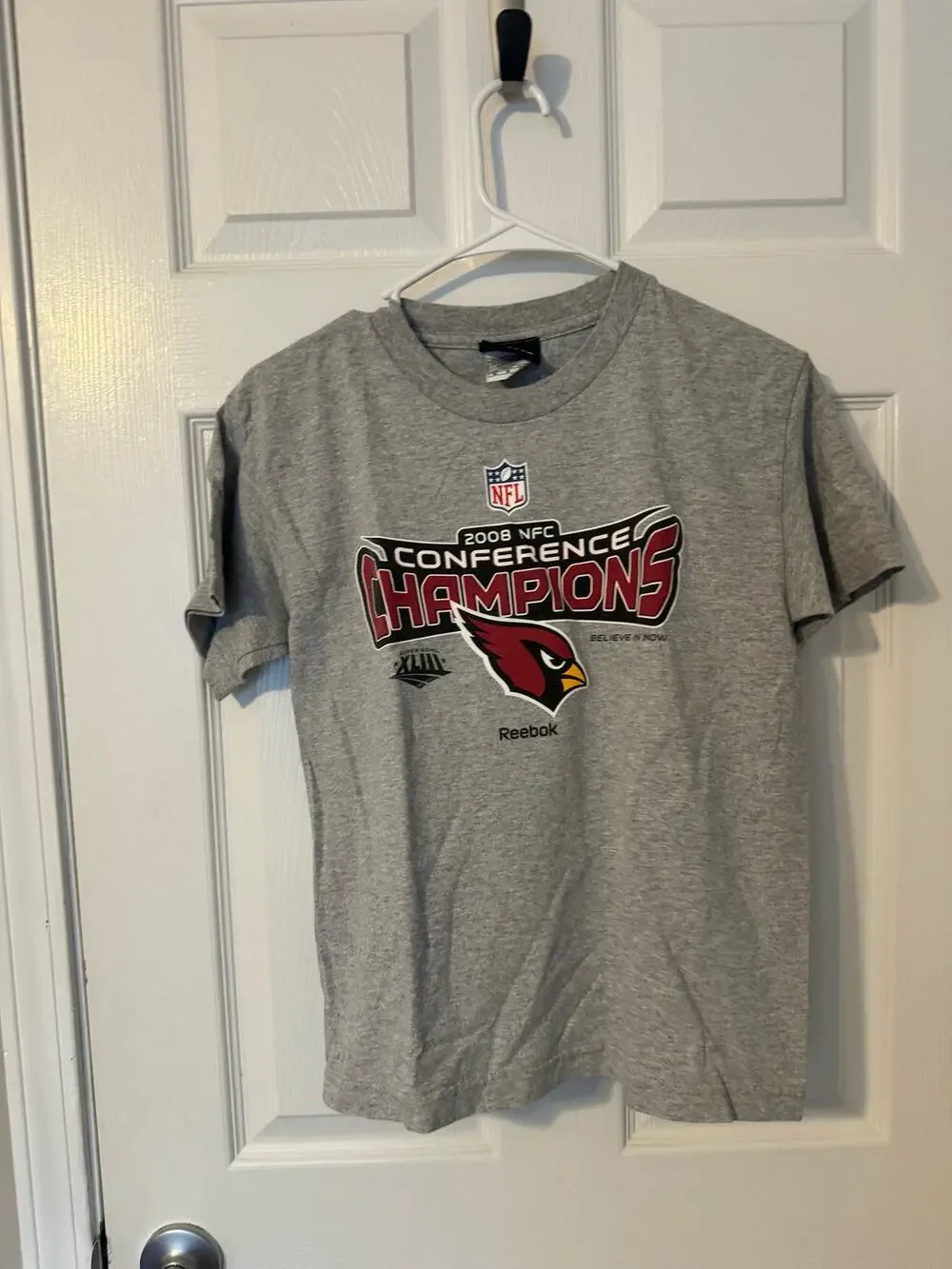 Reebok NFL 2008 NFC Conference Champs Arizona Cardinals KIDS Sz: Medium